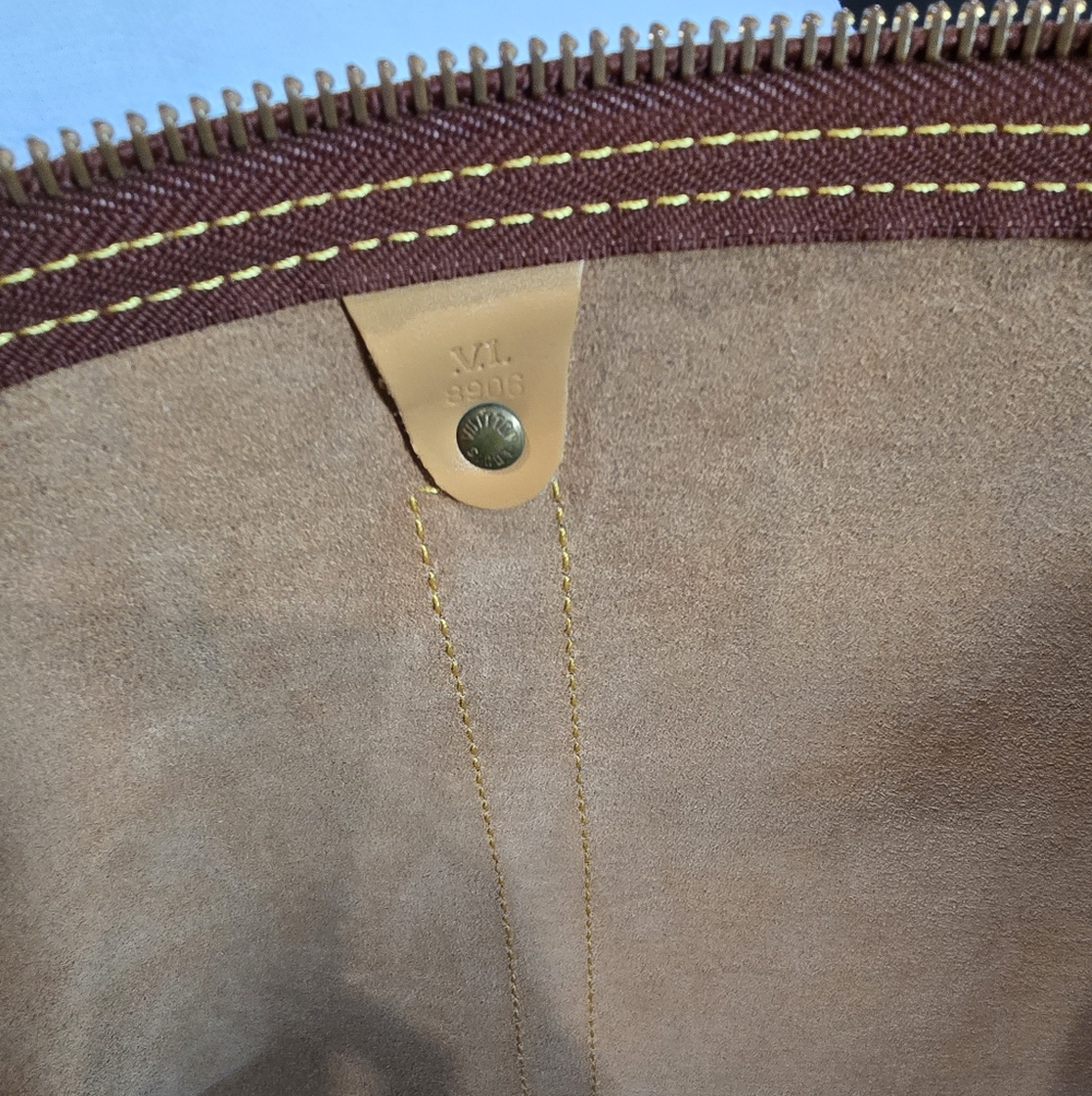 Louis Vuitton Epi Keepall 60 Tan Beige Brown Travel Bag Luggage Boston Speedy - Picture 12 of 16